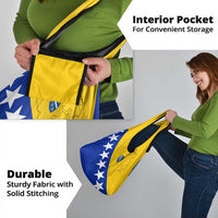 Bosnia and Herzegovina Grocery Bag Flag and Coat of Arms Hoodie – Unique Combination Design