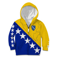 Bosnia and Herzegovina Kid Hoodie Flag and Coat of Arms Hoodie – Unique Combination Design