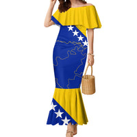 Bosnia and Herzegovina Mermaid Dress Flag and Coat of Arms Hoodie – Unique Combination Design