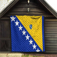 Bosnia and Herzegovina Quilt Flag and Coat of Arms Hoodie – Unique Combination Design