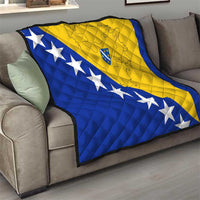 Bosnia and Herzegovina Quilt Flag and Coat of Arms Hoodie – Unique Combination Design