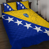 Bosnia and Herzegovina Quilt Bed Set Flag and Coat of Arms Hoodie – Unique Combination Design