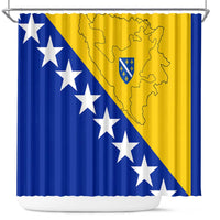 Bosnia and Herzegovina Shower Curtain Flag and Coat of Arms Hoodie – Unique Combination Design