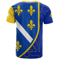 Bosnia and Herzegovina T Shirt Flag and Coat of Arms Hoodie – Unique Combination Design