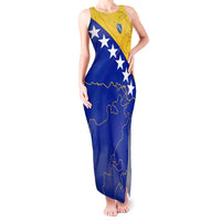 Bosnia and Herzegovina Tank Maxi Dress Flag and Coat of Arms Hoodie – Unique Combination Design