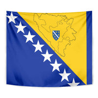 Bosnia and Herzegovina Tapestry Flag and Coat of Arms Hoodie – Unique Combination Design