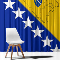 Bosnia and Herzegovina Window Curtain Flag and Coat of Arms Hoodie – Unique Combination Design