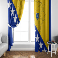 Bosnia and Herzegovina Window Curtain Flag and Coat of Arms Hoodie – Unique Combination Design