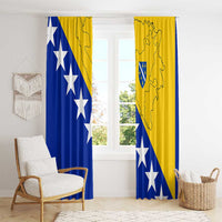 Bosnia and Herzegovina Window Curtain Flag and Coat of Arms Hoodie – Unique Combination Design