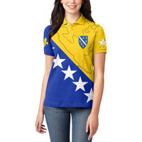 Bosnia and Herzegovina Women Polo Shirt Flag and Coat of Arms Hoodie – Unique Combination Design
