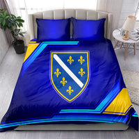 Bosnia and Herzegovina Coat of Arms Bedding Set Blend of National Colors & Symbols