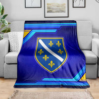Bosnia and Herzegovina Coat of Arms Blanket Blend of National Colors & Symbols