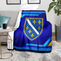 Bosnia and Herzegovina Coat of Arms Blanket Blend of National Colors & Symbols