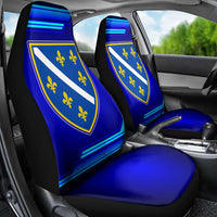 Bosnia and Herzegovina Coat of Arms Car Seat Cover Blend of National Colors & Symbols