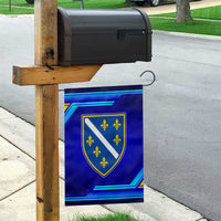 Bosnia and Herzegovina Coat of Arms Garden Flag Blend of National Colors & Symbols