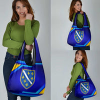 Bosnia and Herzegovina Coat of Arms Grocery Bag Blend of National Colors & Symbols
