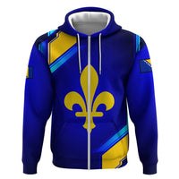 Bosnia and Herzegovina Coat of Arms Hoodie Blend of National Colors & Symbols