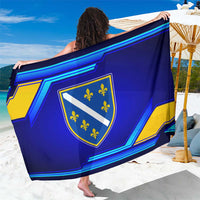 Bosnia and Herzegovina Coat of Arms Sarong Blend of National Colors & Symbols