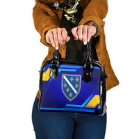 Bosnia and Herzegovina Coat of Arms Shoulder Handbag Blend of National Colors & Symbols