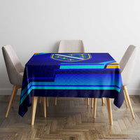 Bosnia and Herzegovina Coat of Arms Tablecloth Blend of National Colors & Symbols