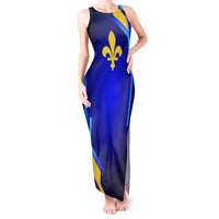 Bosnia and Herzegovina Coat of Arms Tank Maxi Dress Blend of National Colors & Symbols