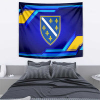 Bosnia and Herzegovina Coat of Arms Tapestry Blend of National Colors & Symbols