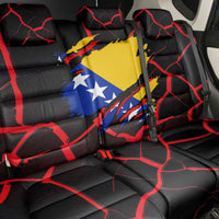 Bosnia and Herzegovina Flag Back Car Seat Cover with Dragon Shape - Fusion of National Pride & Sports Spirit