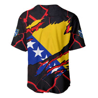 Bosnia and Herzegovina Flag Baseball Jersey with Dragon Shape - Fusion of National Pride & Sports Spirit