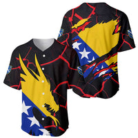 Bosnia and Herzegovina Flag Baseball Jersey with Dragon Shape - Fusion of National Pride & Sports Spirit