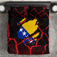 Bosnia and Herzegovina Flag Bedding Set with Dragon Shape - Fusion of National Pride & Sports Spirit
