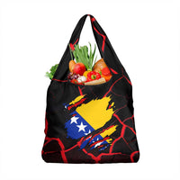 Bosnia and Herzegovina Flag Grocery Bag with Dragon Shape - Fusion of National Pride & Sports Spirit