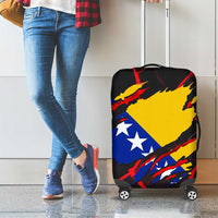 Bosnia and Herzegovina Flag Luggage Cover with Dragon Shape - Fusion of National Pride & Sports Spirit