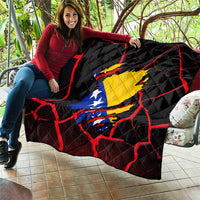 Bosnia and Herzegovina Flag Quilt with Dragon Shape - Fusion of National Pride & Sports Spirit