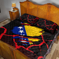 Bosnia and Herzegovina Flag Quilt Bed Set with Dragon Shape - Fusion of National Pride & Sports Spirit