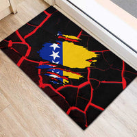 Bosnia and Herzegovina Flag Rubber Doormat with Dragon Shape - Fusion of National Pride & Sports Spirit