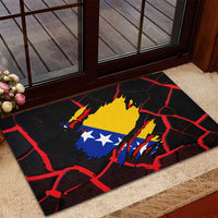 Bosnia and Herzegovina Flag Rubber Doormat with Dragon Shape - Fusion of National Pride & Sports Spirit