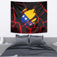 Bosnia and Herzegovina Flag Tapestry with Dragon Shape - Fusion of National Pride & Sports Spirit