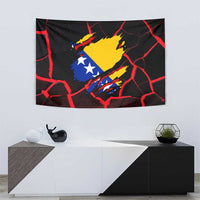 Bosnia and Herzegovina Flag Tapestry with Dragon Shape - Fusion of National Pride & Sports Spirit