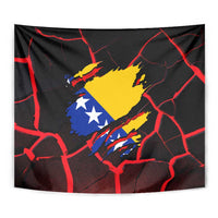 Bosnia and Herzegovina Flag Tapestry with Dragon Shape - Fusion of National Pride & Sports Spirit