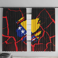 Bosnia and Herzegovina Flag Window Curtain with Dragon Shape - Fusion of National Pride & Sports Spirit