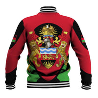 Malawi Flag Baseball Jacket Colors Blended with National Emblem - Symbolic Design