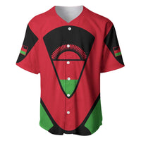 Malawi Flag Baseball Jersey Colors Blended with National Emblem - Symbolic Design