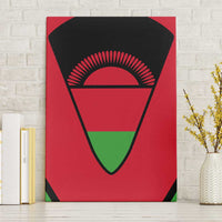 Malawi Flag Canvas Wall Art Colors Blended with National Emblem - Symbolic Design