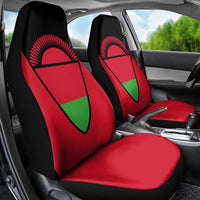 Malawi Flag Car Seat Cover Colors Blended with National Emblem - Symbolic Design