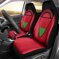 Malawi Flag Car Seat Cover Colors Blended with National Emblem - Symbolic Design
