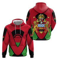Malawi Flag Hoodie Colors Blended with National Emblem - Symbolic Design