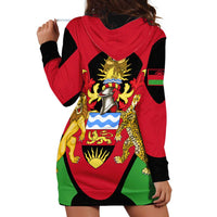 Malawi Flag Hoodie Dress Colors Blended with National Emblem - Symbolic Design