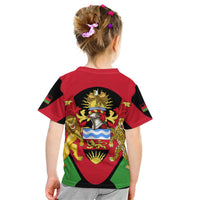 Malawi Flag Kid T Shirt Colors Blended with National Emblem - Symbolic Design