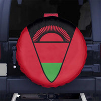 Malawi Flag Spare Tire Cover Colors Blended with National Emblem - Symbolic Design