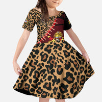 Malawi Family Matching Off The Shoulder Long Sleeve Dress and Hawaiian Shirt Coat of Arms & Leopard Print - Unique Motif Fusion